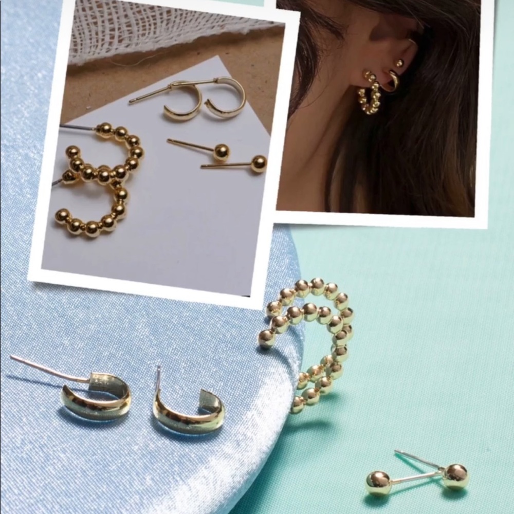 3 pairs earings!